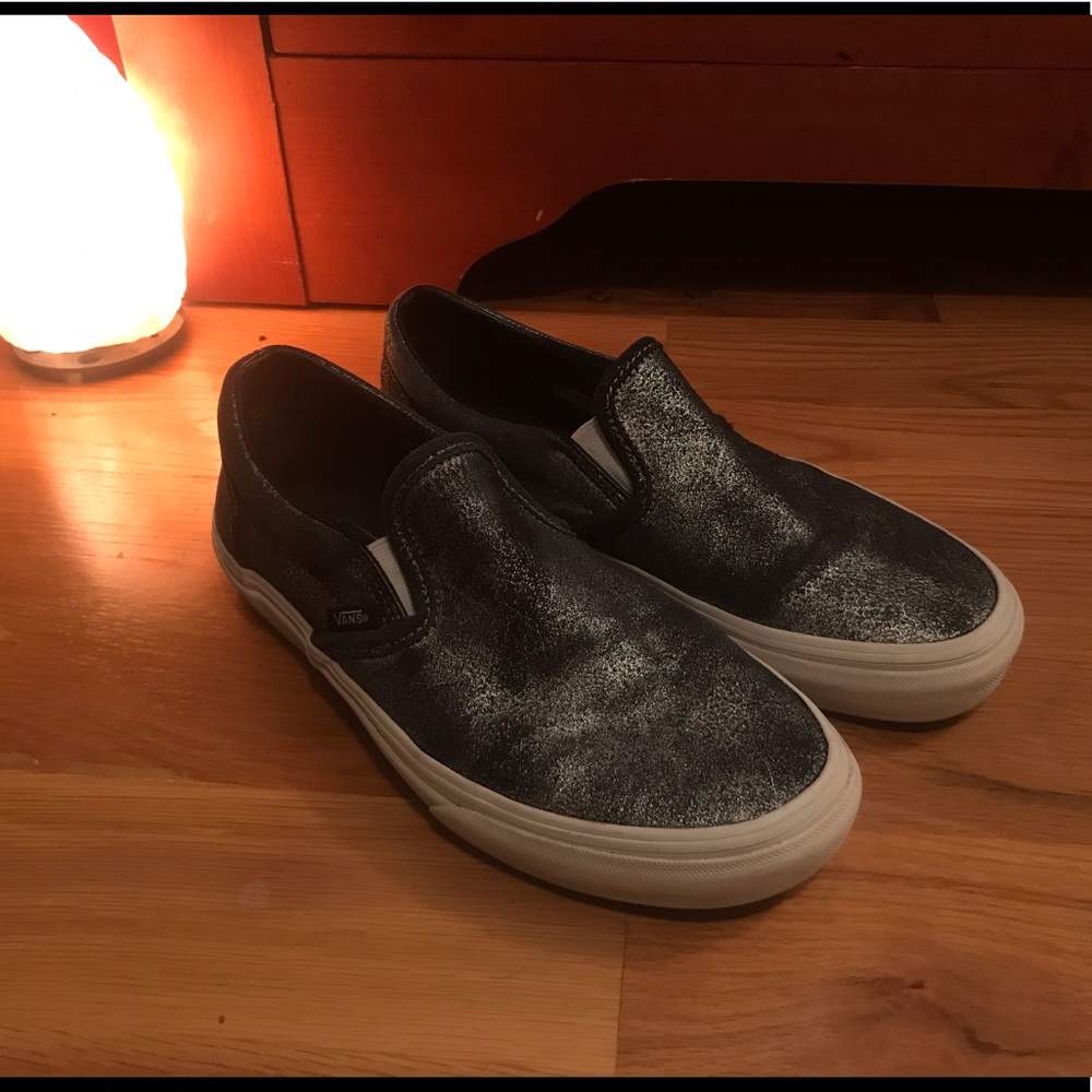 Metallic Slip On Vans